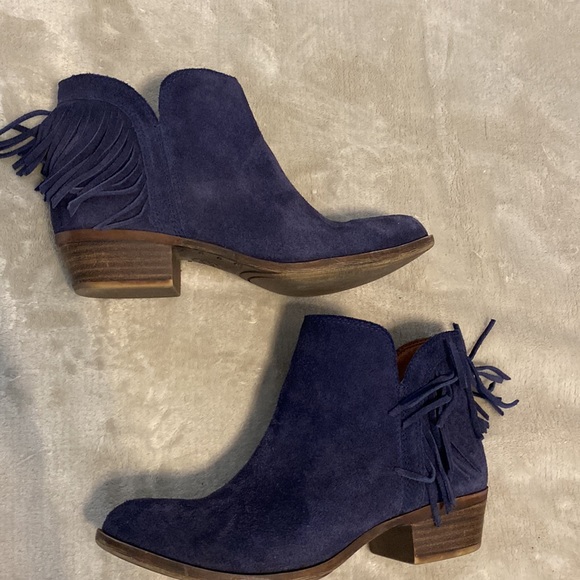 Lucky Brand Moroccan Blue oiled suede Lk-Benjii - Picture 6 of 8